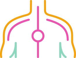 Back Icon Dorsal Region Symbol vector