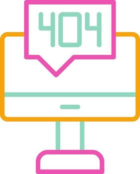 404 error icono 404 error no encontró vector