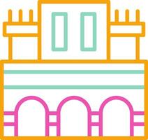 Alhambra Icon Moorish Fortress Symbol vector