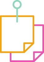 Sticky Notes Icon Sticky Notes Memo vector