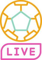 Live Icon Live Broadcast Stream vector
