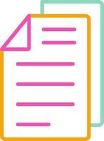 Sheet Icon Paper Page Symbol vector