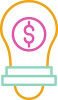 Idea Icon Idea Lightbulb Brainstorm vector