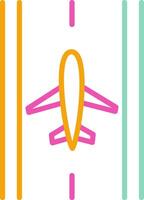 Runway Icon Runway Airport Takeoff vector