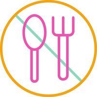 No fork, spoon, fork, spoon, fork, spoon, fork, spoon, fork, vector