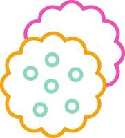 Biscuit Icon Biscuit Cookie Cracker vector