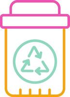 Plastic Bin Icon Plastic Bin Recycle vector