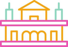 Alcala Gate Icon Monumental City Symbol vector