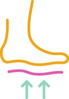 Orthotics Icon Foot Support Symbol vector