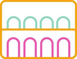 Aqueduct Of Segovia Icon Roman Engineering Symbol vector
