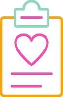 Heart Icon Cardiac Health Symbol vector