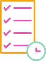 Pending Tasks Icon Minimalist Symbol vector