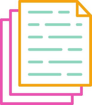 archivos icono minimalista símbolo vector