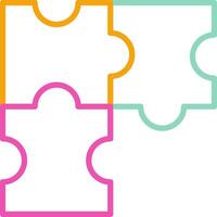 Puzzle Icon Problem Solving Symbol vector
