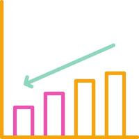 Decrease Icon Down Arrow Symbol vector
