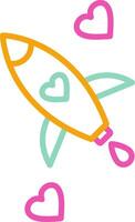 Rocket Fast Progress Graphic vector