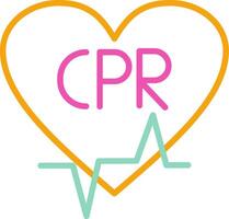 CPR Icon CPR First Aid Resuscitation vector