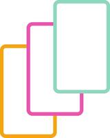 Cards Icon Cards Red Yellow vector