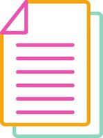 Document Icon Paper Record Symbol vector