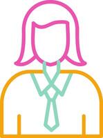 Hostess Icon Hostess Flight Attendant vector