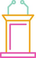 Lectern Icon Lectern Podium Stand vector