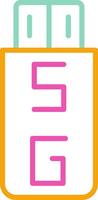Usb Flash Drive Data Storage Graphic vector