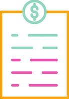 Invoice Billing Document Design vector