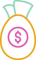 Money Bag Financial Asset Symbol vector