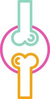Herniated Disc Spine Disorder Symbol vector