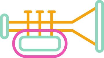 Trumpet Icon Brass Instrument Symbol vector