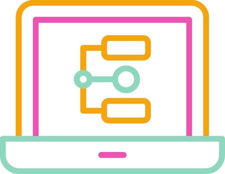 flujo de trabajo icono proceso fluir tarea secuencia trabajo sistema vector