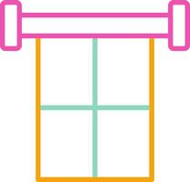 Offside Icon Minimalist Symbol Line Multicolor vector