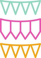 Garlands Decorative Strands Image vector