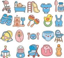 Colorful icon of baby stuff item. Cute baby stuff . vector