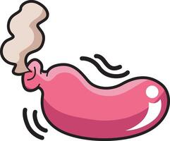 Fart toy pink icon. April fool's day content. vector