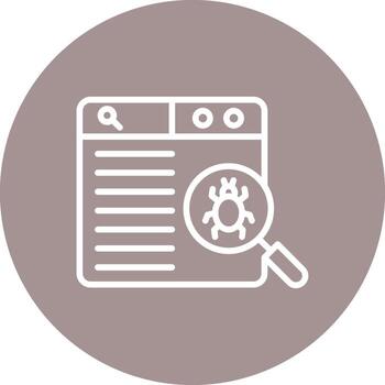 virus escanear elegante moderno forma símbolo vector