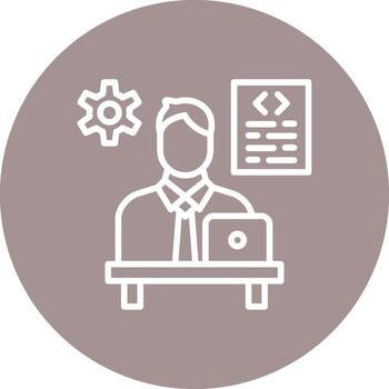 Software Developer Modern Digital Tech Element vector