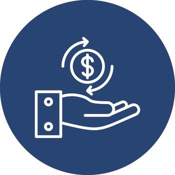 reembolso código establecido ui símbolo vector