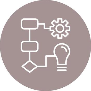 Workflow Elegant Modern Shape Symbol vector