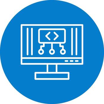 código neón estilo ui símbolo vector