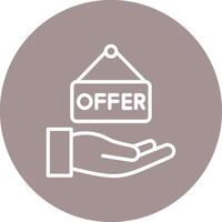 Offer Solid Color Fill Symbol vector