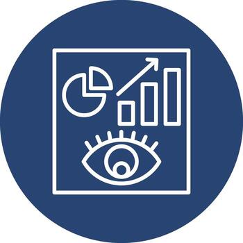 visualización Delgado línea gráfico forma vector