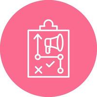 Marketing Strategy Sleek Flat Visual Mark vector