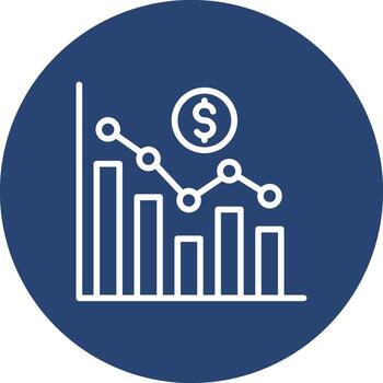bar grafico código establecido ui símbolo vector