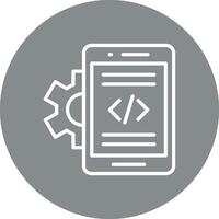 Mobile App Developer Web Style UI Graphic vector