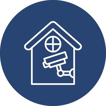 seguridad cámara negrita moderno aplicación gráfico vector