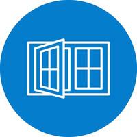 Window Case Sharp Linear Design Mark vector