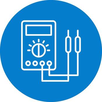 Voltmeter Mobile App UI Illustration vector