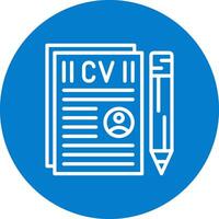 Curriculum Vitae App Focused Graphic Design vector