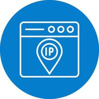 Ip Address Gradient Style UI Element vector